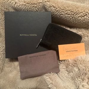 Bottega Veneta Canvas Zip Wallet